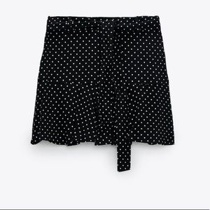 Polka dot mini skirt